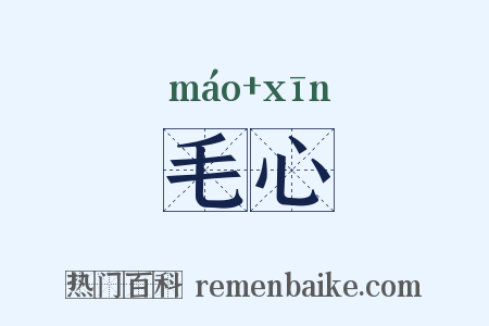 毛心是什么意思的图片